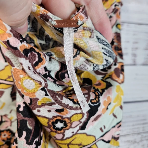 Free People floral tunic mini dress - Picture 11 of 12